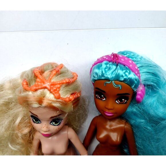Mermaid High Dolls Finley & Oceanna Nude With Blonde & Blue Hair - Picture 8 of 9